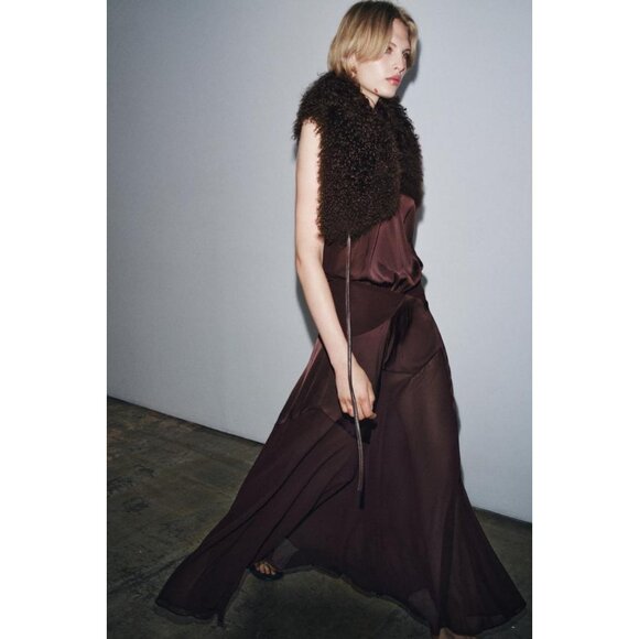 ZARA LONG COMBINED DRESS - Picture 2 of 6